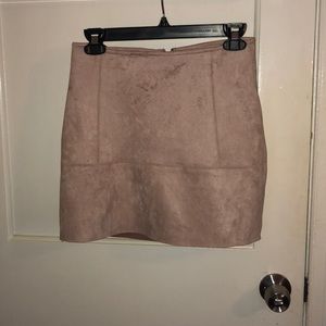 Suede Skirt